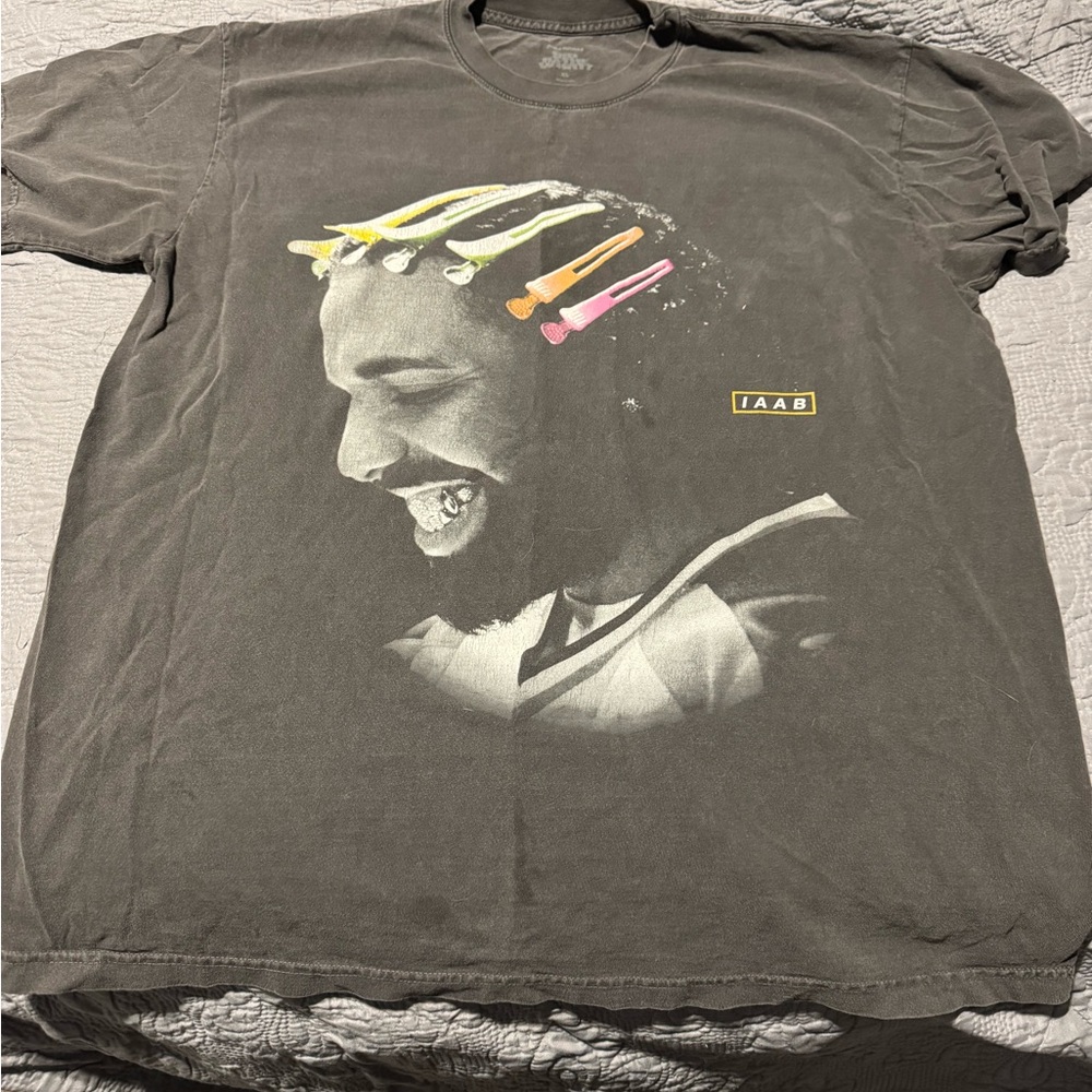 Drake Hair Clips For All the Dogs Gray 2-sided Concert XL Graphic T-Shirt